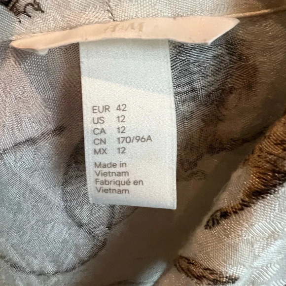 H&M Monkey Print Shift Dress Size 12 - Picture 6 of 6